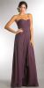 Main image of Strapless Pleated Overlap Bust Long Bridesmaid Dress